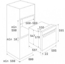 Духовой шкаф Teka HLB 860 электрический 70 л белый  41560097