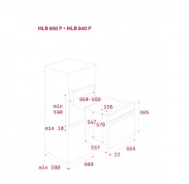 Духова шафа Teka Maestro HLB 860 P електричний 70 л з металевою рамкою чорне скло 41566020