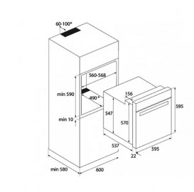 Духова шафа Teka Maestro HLB 840 електричний 70 л з металевою рамкою біле скло 41560071