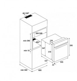 Духова шафа Teka Maestro HLB 840 P електричний 70 л з металевою рамкою чорне скло 41566010