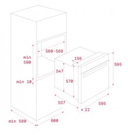 Духовой шкаф Teka UrbanColor HLB 8400 электрический 70 л черное стекло 111000005