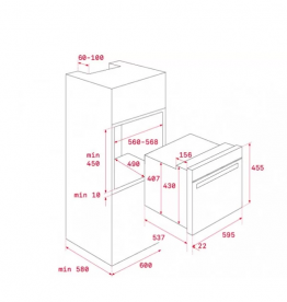 Духовой шкаф Teka Maestro HLC 840 электрический 44 л с металлической рамкой белое стекло 41531024