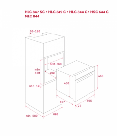 Духова шафа Teka Maestro HLC 844 C з функціями мікрохвильовій печі з металевою рамкою чорне скло 40587602