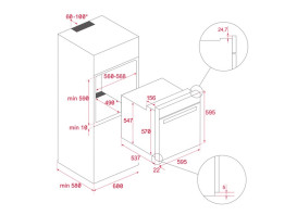 Духовой шкаф Teka NEO HSB 6350 электрический 70 л белая эмаль 111010070