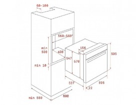 Духова шафа Teka Rustica HRB 6100 ATS електричний 70 л чорний/затемнене срібло 111010007