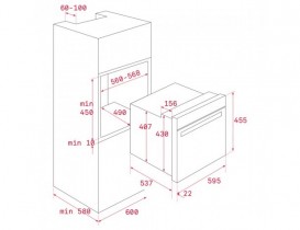 Духова шафа Teka Total HSC 635 електричний 44 л нержавіюча сталь 41531030