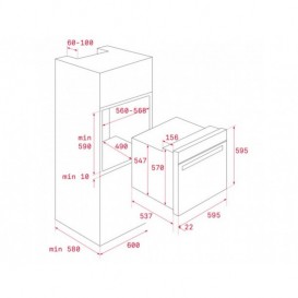 Духовой шкаф Teka UrbanColor HLB 8600 электрический 70 л дымчатый серый 111000013