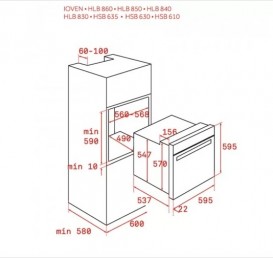 Духова шафа Teka UrbanColor HLB 8600 P електричний 70 л сірий камінь 111000015