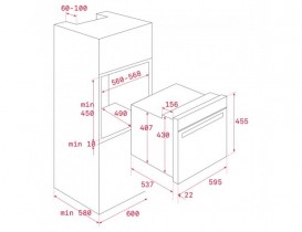 Духовой шкаф Teka UrbanColor HLC 8400 электрический 44 л белое стекло 111130002