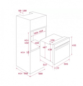 Духова шафа Teka UrbanColor HLC 8400 електричний 44 л чорне скло 111130003