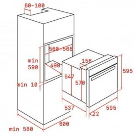 Духовой шкаф Teka UrbanColor HLB 8600 электрический 70 л черное стекло 111000010