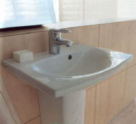 Раковина для ванной подвесная Duravit коллекция Caro белая 0434700000