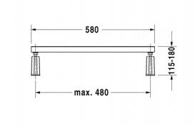 Duravit Ножки для ванны 79012700000