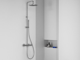 Душова стійка Ravak Espirit з термостатичним змішувачем хром X070494