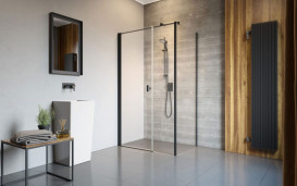 Душевая боковая стенка Radaway Nes Black KDS I S3 100×200 см черный/прозрачное стекло 10043100-54-01