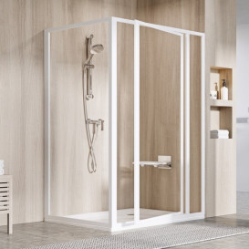 Душевая боковая стенка Ravak Supernova PSS 80х195 см профиль белый/прозрачное стекло 940401O2ZG