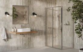 Душова бічна стінка Ravak X-Point Slim XPSPS 100 профіль полірований алюміній скло transparent X90VA0C0FZ1