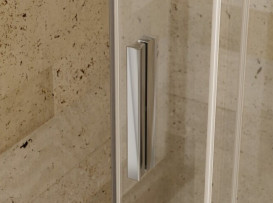 Душові двері Besco Actis 120х195 см розсувна глянсовий хром/прозоре скло DA-120