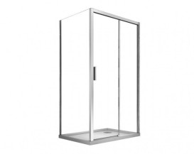 Душові двері Besco Actis 120х195 см розсувна глянсовий хром/прозоре скло DA-120
