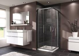 Душевая дверь Huppe X1 75х190 см сатиновый профиль/прозрачное стекло 140202.069.321