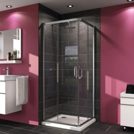 Душові двері Huppe X1 75х190 см профіль срібло/прозоре скло Anti Plaque 140202.069.322