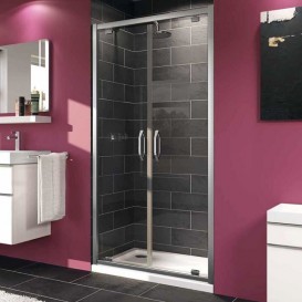 Душевая дверь Huppe X1 90х190 см сатиновый профиль/прозрачное стекло Anti Plaque 140905.069.322