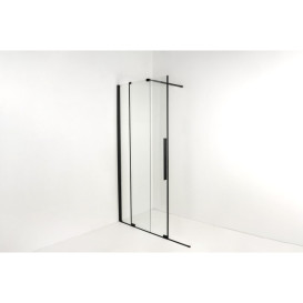 Душові двері Insana Santa black 120x190 см профіль чорний/скло прозоре А0055225