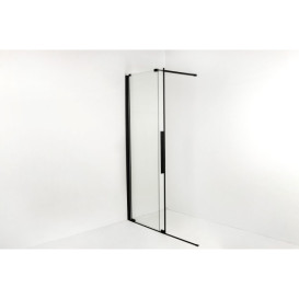 Душові двері Insana Santa black 120x190 см профіль чорний/скло прозоре А0055225