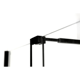 Душові двері Insana Santa black 120x190 см профіль чорний/скло прозоре А0055225