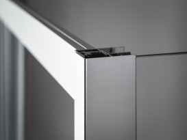 Душевая дверь Kolpa-San Pulsar TV2D/S 120/K-L 120х200 см левая профиль серебряный/прозрачное стекло 513010