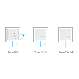 Душові двері Kolpa-San Terra Flat TV/S 80/K-L ліва 80х200 см профіль хром/прозоре скло 508730