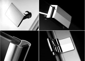 Душові двері Radaway Almatea DWJ 100 права хром / скло інтімато 31302-01-12N