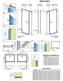 Душевая дверь Radaway Arta KDS I Door W 820 правая хром прозрачное стекло 386820-03-01R