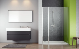 Душевая дверь Radaway Eos II DWJS 140 левая профиль хром прозрачное стекло 3799456-01L