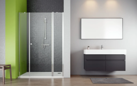 Душевая дверь Radaway Eos II DWJS 140 правая профиль хром прозрачное стекло 3799456-01R