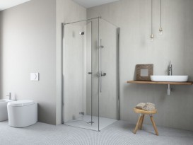 Душові двері Radaway Essenza New KDJ B 90 ліва хром / прозоре скло 385082-01-01L