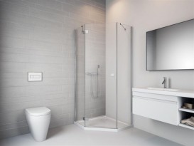 Душові двері Radaway Essenza New PDD 100 права хром / прозоре скло 385003-01-01R