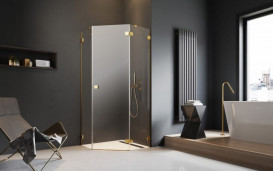 Душевая дверь Radaway Essenza Pro Gold PTJ 63.8х200 см распашная левая золото/прозрачное стекло 10100000-09-01L