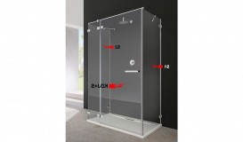 Душевая дверь Radaway Euphoria KDJ+S Door 120 левая хром прозрачное стекло 383024-01L