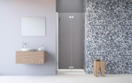 Душові двері Radaway Fuenta New DWB 90 ліва хром / прозоре скло 384076-01-01L