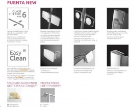 Душевая дверь Radaway Fuenta New DWJ 90 левая хром/прозрачное стекло 384013-01-01L