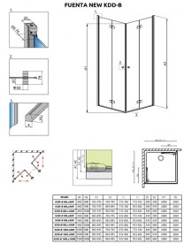 Душевая дверь Radaway Fuenta New KDD-B 90 правая хром/прозрачное стекло 384071-01-01R