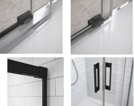 Душові двері Radaway Idea Black DWD 190 чорний / прозоре скло 387129-54-01