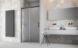 Душові двері Radaway Idea Black DWJ 100 ліва чорний / прозоре скло 387014-54-01L