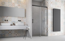 Душові двері Radaway Idea Black DWJ 120 права чорний / прозоре скло 387016-54-01R