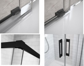 Душевая дверь Radaway Idea Black KDD 110 правая чёрный/прозрачное стекло 387063-54-01R