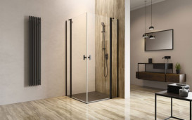 Душові двері Radaway Nes 8 Black KDD II 100х200 см права чорний/прозоре скло 10085100-54-01R