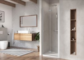 Душові двері Radaway Nes DWB 80 права профіль хром прозоре скло 10029080-01-01R