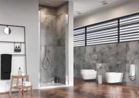 Душові двері Radaway Nes DWJ I 90 права профіль хром прозоре скло 10026090-01-01R