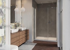 Душові двері Radaway Nes DWS 120 ліва профіль хром прозоре скло 10028120-01-01L